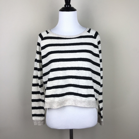 Madewell Sweaters - Madewell XS Striped Pullover Cropped Sweater
